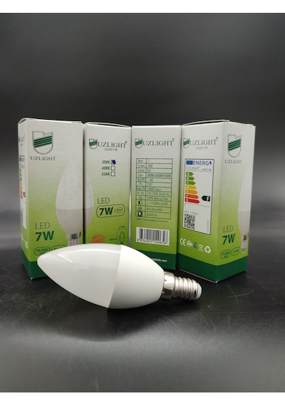 Led Ampul E.14 Sarı Işık 7.watt 4.adetli Paket