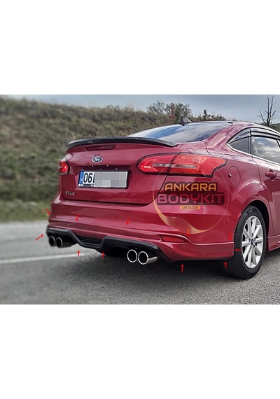 Focus 3.5 Sedan Arka Tampon Eki - Plastik - Boyasız