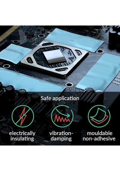 Lexroo Tp-3: Üstün Performanslı Termal Ped, 200 X 100 X 1,5 Mm, 2 Adet Standart