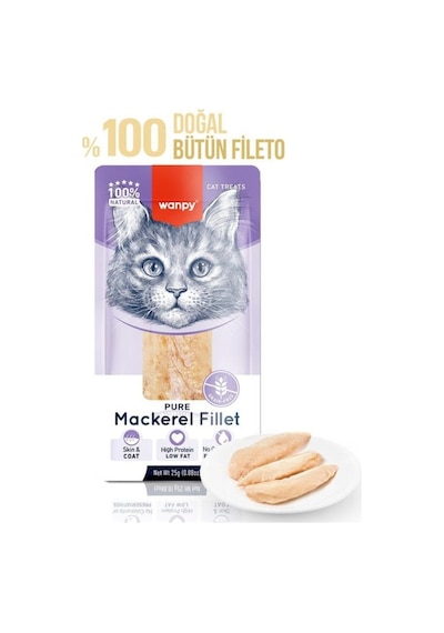 Wanpy Uskumru Fileto Kedi Ödülü 25 Gr