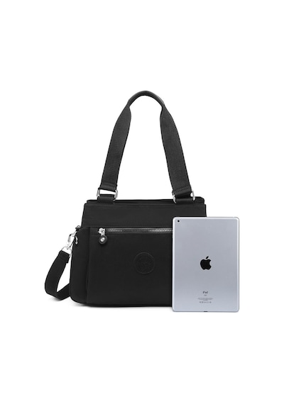 Smart Bags 1125 Krınkle Kumaş Omuz Çantası (Siyah) Siyah