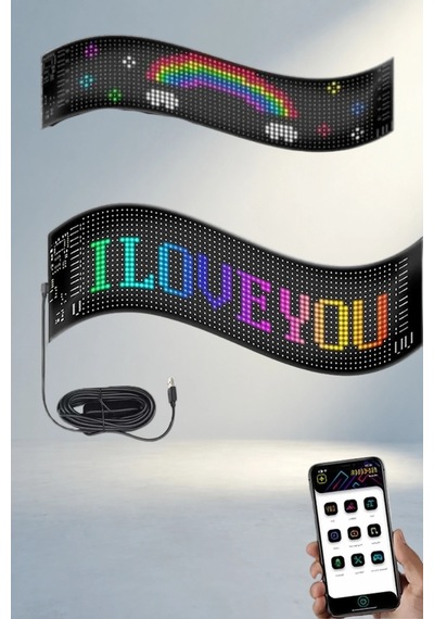 Modern Led Matrix Panel 16x96 Piksel Usb Kontrollü .