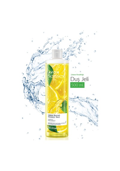 Avon Senses Lemon Burst Limon Ve Reyhan Kokulu Duş Jeli 500 ML
