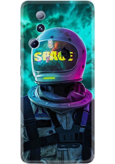 Xiaomi 13 Lite Kılıf Resimli Desenli Silikon Platinium Series Space 1854