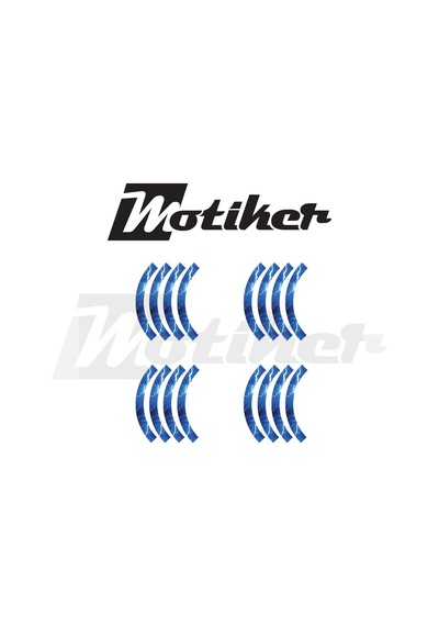 Yıldırım Desen Baskılı Jant Kaplama Tasarımı Sticker Etiket Modeli