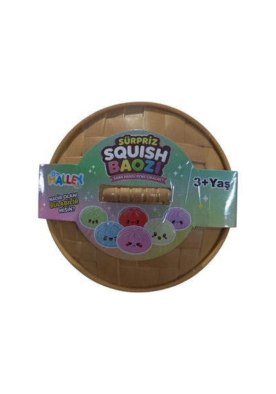 Çin Mantısı Baozi Simli Sürpriz Squishy Kutu Yumuşak Sıkılabilir Sevimli Oyuncak
