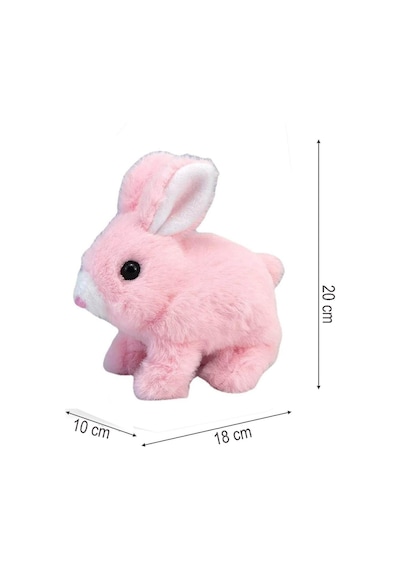 Yürüyen, Sesli Hareketli Sevimli Peluş Bunny Tavşan - Sweet Bunny 001