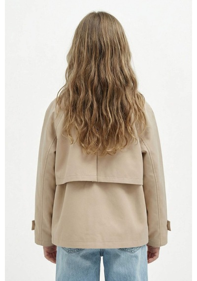 Defacto Kız Çocuk Regular Fit Trençkot D6938a825aubg387 Bej