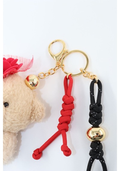 Anahtarlık Çanta Charm. Ayna Süsü. Çanta Aksesuarı. Anahtarlık Peluş Ayıcık Örme Ip Çanta Charmı.