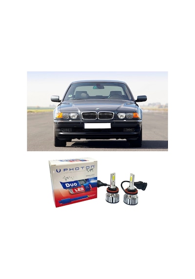 Bmw E38 Led Xenon Uzun Far Ampulü Hb3 Duo Yeni Seri Beyaz 1998-2001