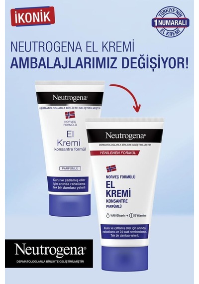 Neutrogena Norveç Formülü El Kremi Parfümlü 75 Ml