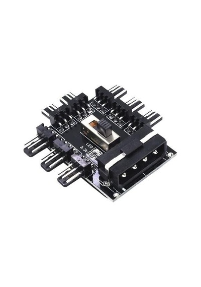 Px-4336 3 Pin Girişli 8 Port Fan Çoklayıcı Kart Diğer