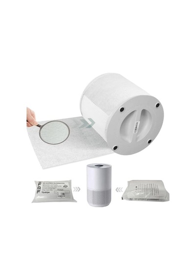 10 Adet Nano Gümüş İyonlu Elektrostatik Toz Tutucu Ön Filtre Xiaomi Smart Purifier 4 Compact İle Uyumlu