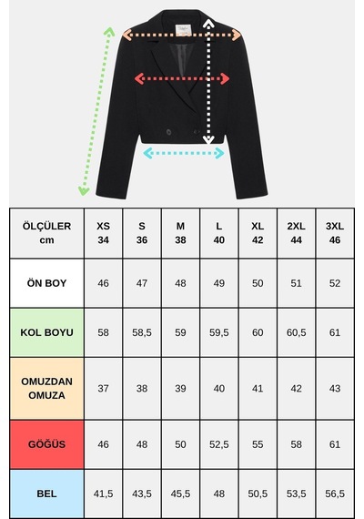 Saade Koyu Lacivert Kadın Regular Fit Kruvaze Kapama Dokuma Crop Blazer Ceket -şık & Spor Saade Koyu Lacivert Kadın Regular Fit Kruvaze Kapama Dokuma Crop Blazer Ceket -şık & Spor