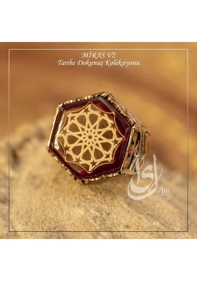 Islam Usta Tasarımı Miras Model 2 Gümüş Erkek Yüzük
