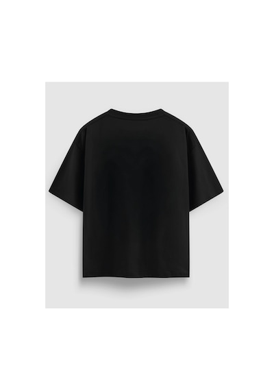 Yolo Street Jaywalk In Your Jordans Baskılı Oversize Siyah Tişört Streetwear Unisex Siyah22