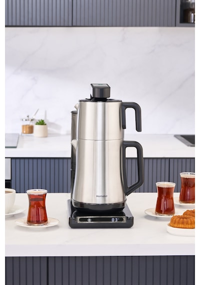 Homend Smart Royaltea Plus 1781H 2In 1 Inox Wifi Otomatik Çay Ve Türk Kahve Makinesi