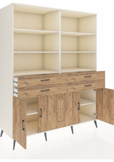 Kronos Gardrop 8 Raflı 4 Çekmeceli 4 Kapaklı 176x59x221 Aytaşı-çam Çam Kronos Gardrop 8 Raflı 4 Çekmeceli 4 Kapaklı 176x59x221 Aytaşı-çam Çam