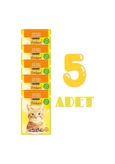 Tavuklu Yaş Kedi Maması 85 Gr 5 Adet