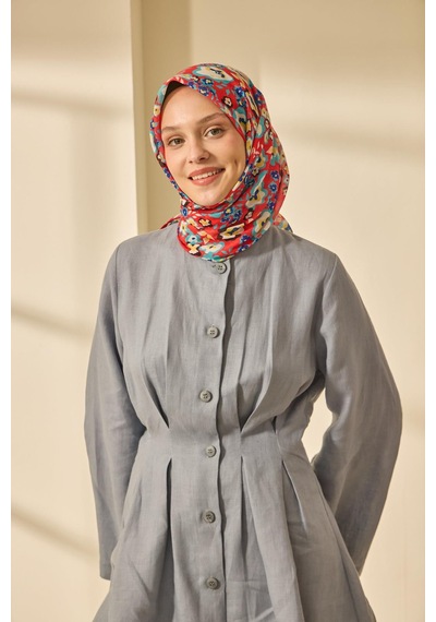 Silk Home Soft Eşarp 73090-04 Kırmızı, Turkuaz, Saks, Sarı, Siyah