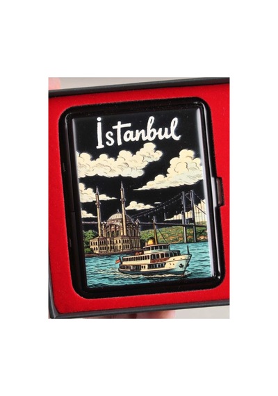 Mavi Jet Alevli Çakmak Sigara Tabakası Kutulu Set Siyah - 863742324 Siyah - 863742324 Siyah