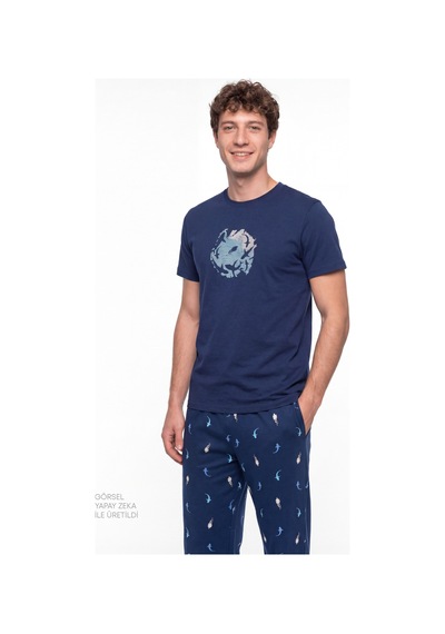 Penti Erkek Renkli Sailing Night Pijama Takımı