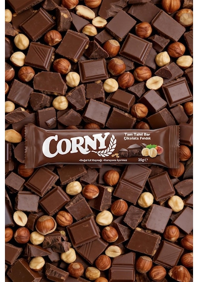 Corny Çikolata Fındık Tam Tahıl Bar X 12 Adet