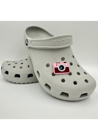 Crocs Terlik Süsü Ve Aksesuarı , Çanta Süsü Jibbitz 3d Kabartma Fotoğraf Makinası 04 Görsel Figür Aksesuar Pembe-beyaz-bordo-siyah