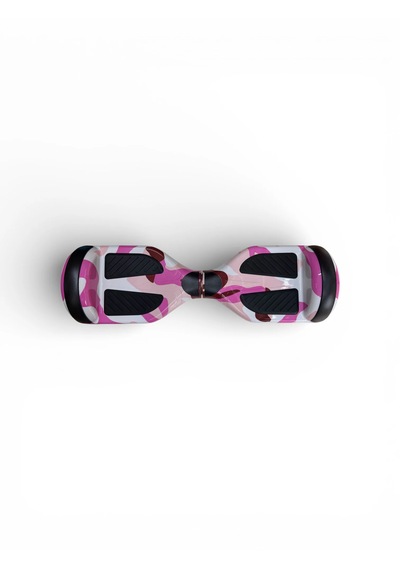 Elektrikli Kaykay Hoverboard Bluetooth Hoparlörlü 6.5 Inch Otomatik Akıllı Denge RS-S5 -Pink Camo