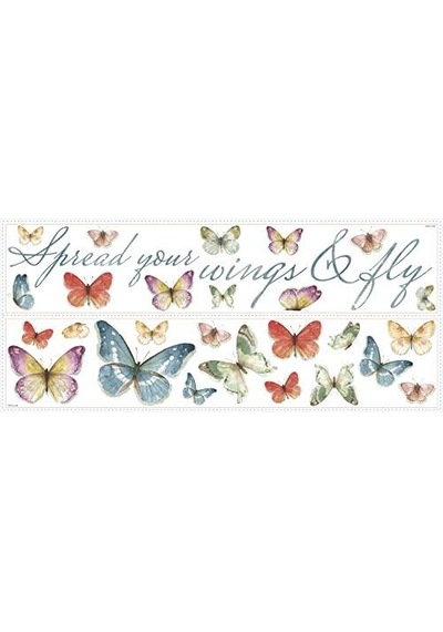 Rmk3263scs Duvar Dövmesi, Renkli, 2 Yaprak-28 Parça-22, 9 X 101, 6 Cm Acı Kahve