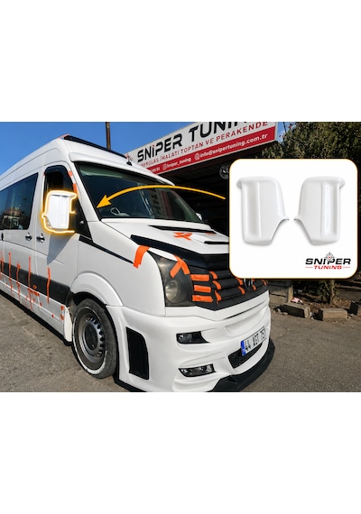 Volkswagen Crafter 2008-2018 Model Arası Yeni Nesil Yarasa Ayna Kapağı