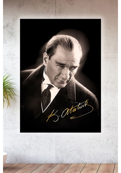 Lucena Metal Baskılı Atatürk Koleksiyonu Tablo No 11 - 20 Cm X 30 Cm