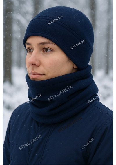 Ritagarcia Polar Lacivert Bere Boyunluk 2.li Set