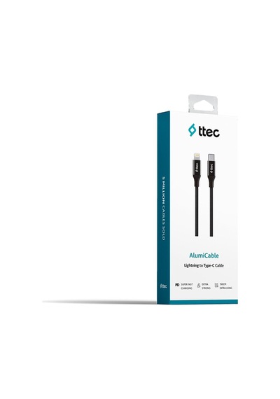 Usb-c - Lightning Hızlı Şarj Kablosu 150cm 2dk41 Ttec Alumicable Halat Kablo