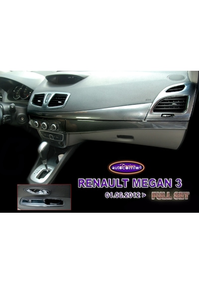 Renault Megane 3 Konsol/Maun Kaplama Full Set 4 Renk (522050199)