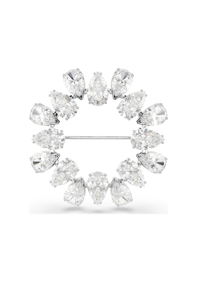 5714646 Swarovski Broş Matrıx:brooch Pear Whıte/rhs Çok Renkli