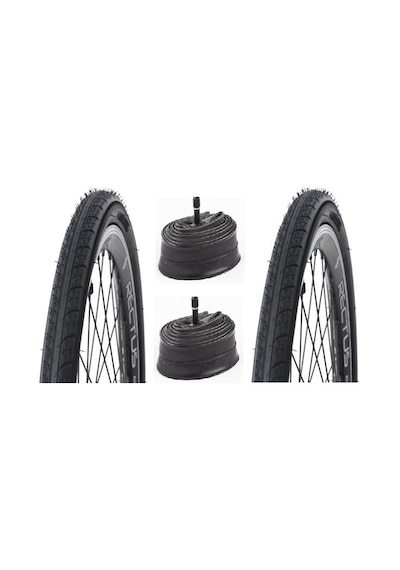 24x1 3-8 Tekerlekli Sandalye Lastik Seti 2 Dış 2 İç