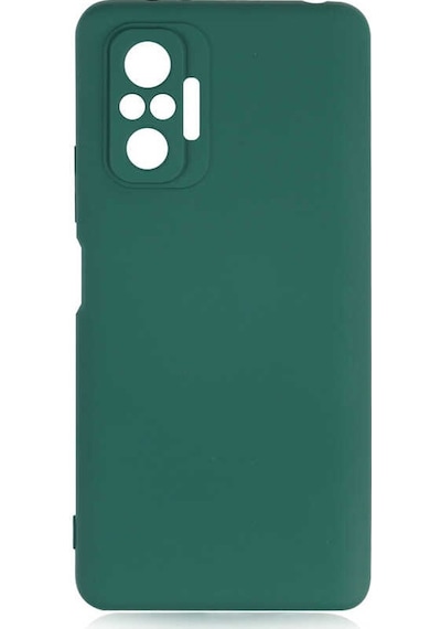 Noktaks - Xiaomi Uyumlu Xiaomi Redmi Note 10 Pro - Kılıf İçi Kadife Koruyucu Mara Lansman Kapak - Koyu Yeşil