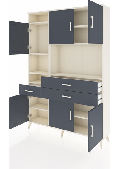 Arges Dolap 9 Raflı 3 Çekmeceli 6 Kapaklı 132x30x195 Aytaşı-antrasit/antrasit Antrasıt/antrasıt Arges Dolap 9 Raflı 3 Çekmeceli 6 Kapaklı 132x30x195 Aytaşı-antrasit/antrasit Antrasıt/antrasıt