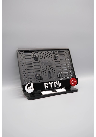 Kurt - Türk - Bayrak 3d Kabartmalı Pleksi Motor Plakalığı - 848647836