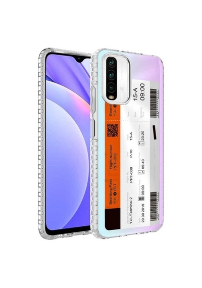 Xiaomi Redmi Note 10 Kılıf Airbag Kenarlı Renkli Desenli Silikon Zore Elegans Kapak NO1