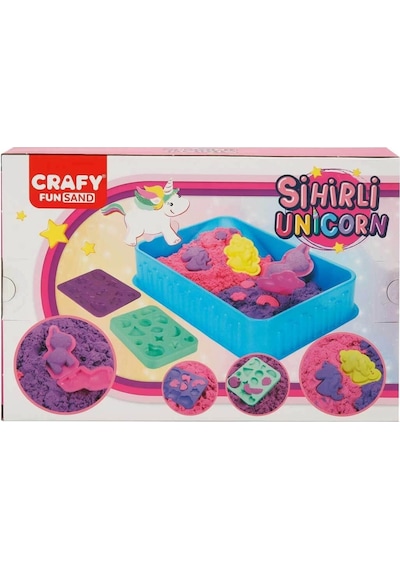 Crafy Sihirli Unicorn Oyun Kumu Seti 250 G 7 Parça