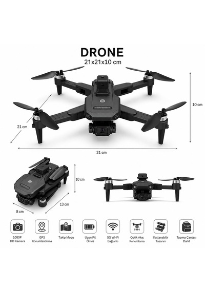 C29s Gps Drone Ekranlı Kumanda Özel Öantalı Led Işıklı 360 Derece Engel Algılamalı Profesyonel Hd Hava Dronu Elektirikli Lens 50x Zoom Fırçasız Motor Katlanabilir Tasarımı