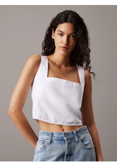 Calvin Klein Kadın Sırt Düğme Kapama Kalın Askı Crop Boy Beyaz Büstiyer J20j225347-yaa-7870 Beyaz Calvin Klein Kadın Sırt Düğme Kapama Kalın Askı Crop Boy Beyaz Büstiyer J20j225347-yaa-7870 Beyaz