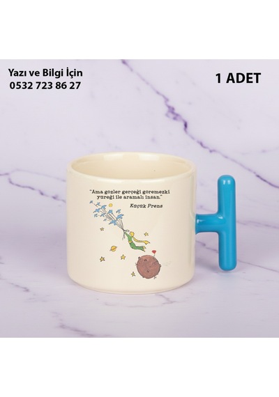 Küçük Prens Baskılı Kupa Bardak Mavi