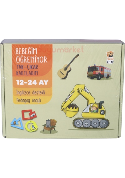 Bebeğim Öğreniyor Tak Çıkar Kartlarım 12 - 24 Ay