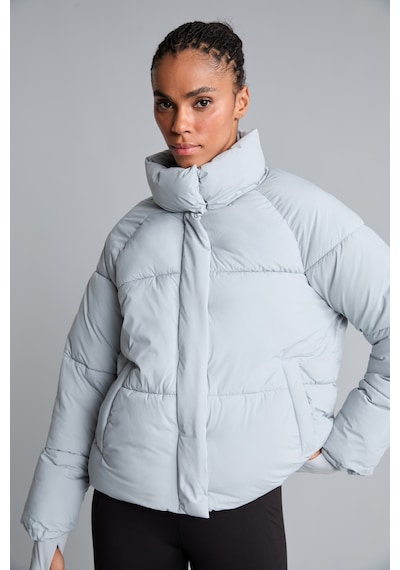 Defacto Rüzgar Geçirmez Su İtici Regular Fit Dik Yaka Reglan Kol Kışlık Şişme Mont A1550ax26augr486 Gri-gr486