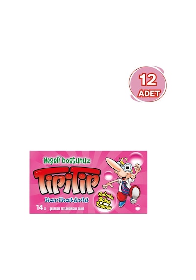 Tipitip Karışık Meyve Ve Mentol Aromalı Sakız 12 x 27 G