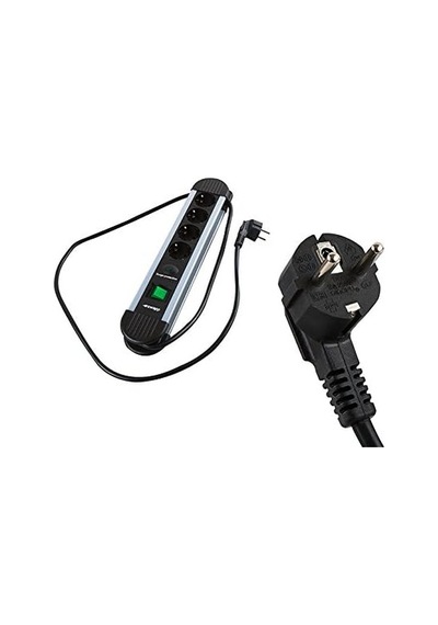 Ayrex Spgks03 1.5m 3g1.5mm2 900 Joule 3lü Akım Kor. Gri Priz Çoklayıcı Genel
