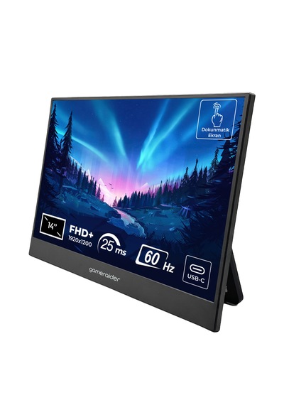 Gameraider P14 Touch 14 İnç 60hz Full Hd+ Ips Dokunmatik Taşınabilir Monitör